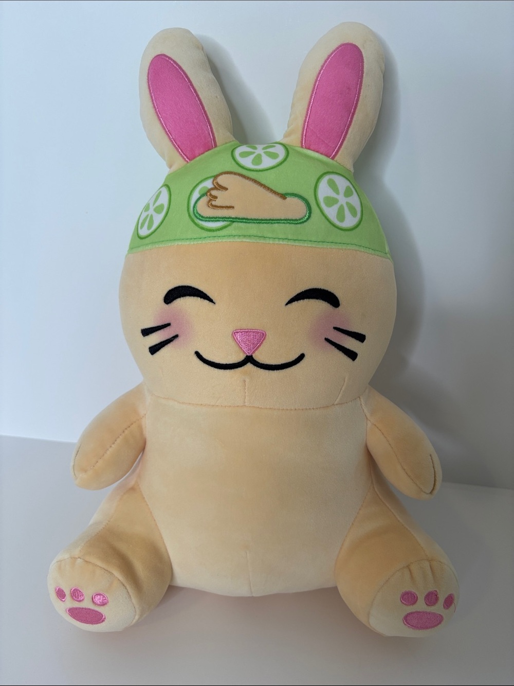 Moriah Elizabeth Lime the Bunny Plush Guys & Gals Cucumber Headband approx 13”
